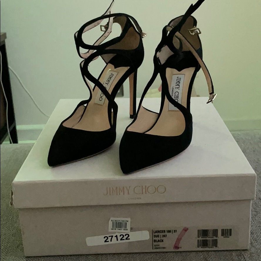 Jimmy Choo Lancer Suede Sandal
